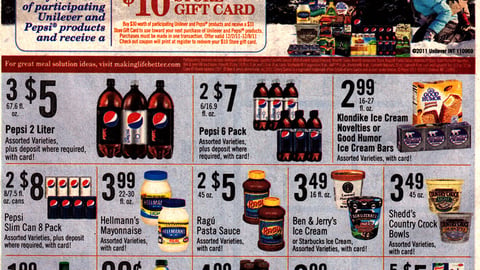 A&P Pepsi Unilever 'Holiday Savings' Feature
