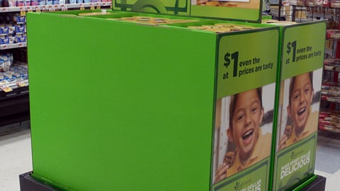 Kraft 'Make Every Dollar Delicious' Pallet Display