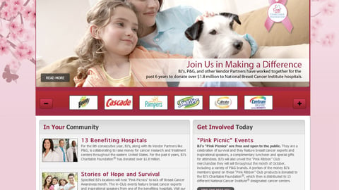 BJ's 'for Pink" Home Page
