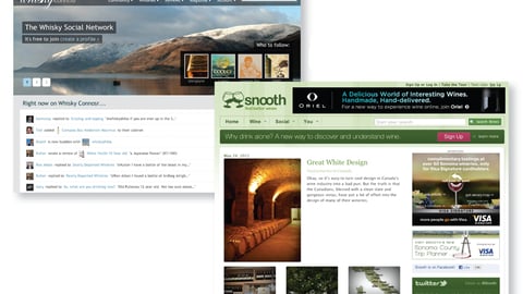 Whisky Connosr and Snooth Social Sites
