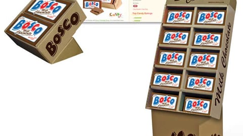 Bosco Chocolate Bar Displays