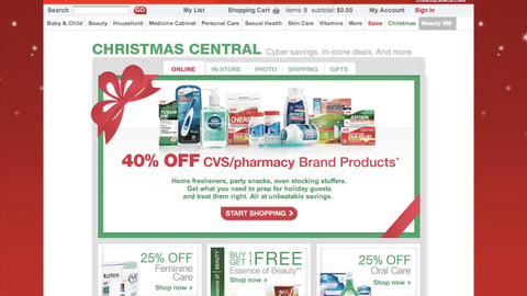 CVS 'Christmas Central' Home Page 