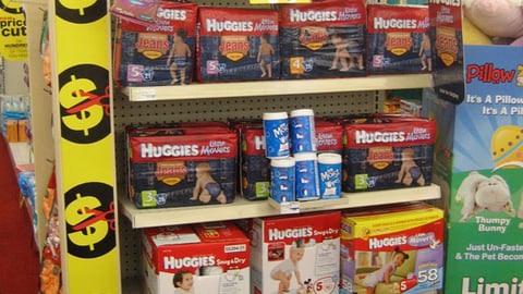 CVS Huggies Endcap