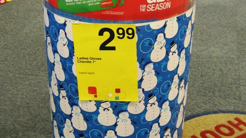 CVS 'Free Gift Card' Dump Bin Sign