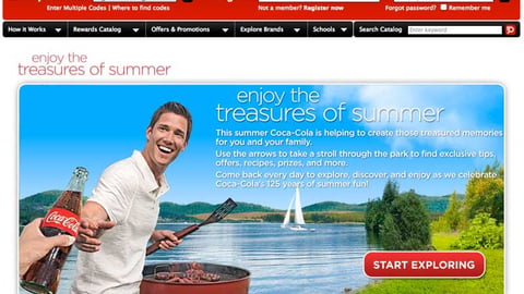My Coke Rewards Website