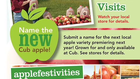 Cub Foods 'Applefest' Coupon Book Feature