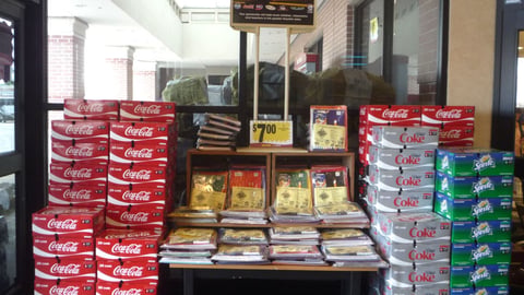 Kroger Coca-Cola 'Stuff the School Bus' Lobby Display