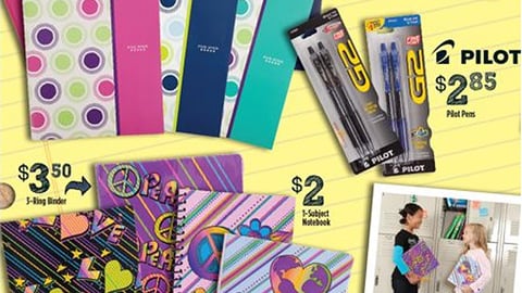 Dollar General 'Back2School' Supplies Feature