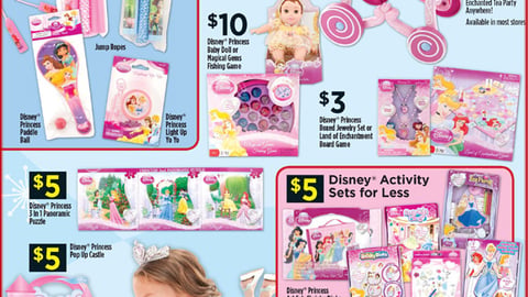 Dollar General Disney Princess Toy Book Feature