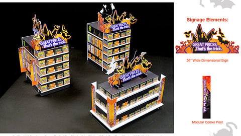 Family Dollar Halloween Merchandising Displays