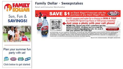 Family Dollar Black Magic 'Car Enthusiast' Facebook Page