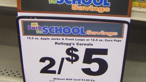 Food Lion 'Back to School Savings' Framed Sign