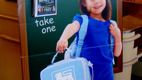 Food Lion 'Back to School Savings' Standee