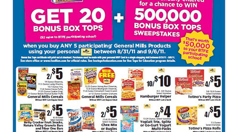 Food Lion 'Box Tops' Feature