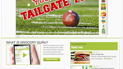 Walmart Unilever 'Your Best Tailgate Yet' Brand Page