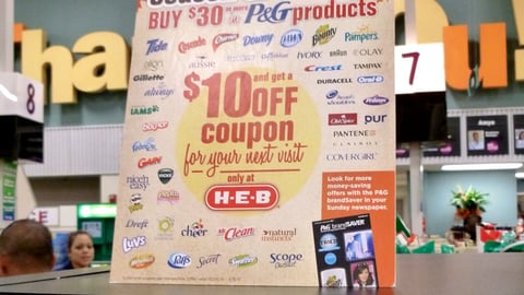 H-E-B P&G 'Season of Savings' Counter Card