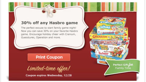 H-E-B Hasbro Toys Email