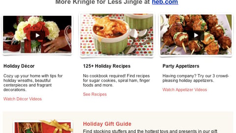 H-E-B 'Holidays Are Bigger' Email