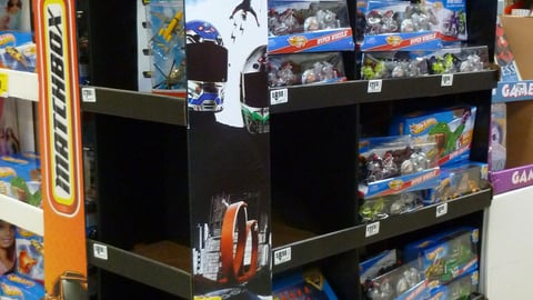 Hot Wheels Pallet Display