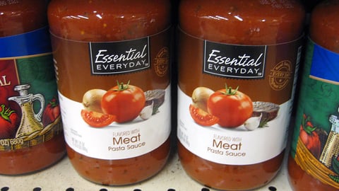 Essential Everyday Pasta Sauce Packaging