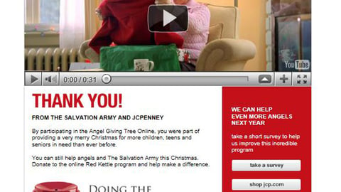 JCPenney 'Angel Giving Tree' Landing Page