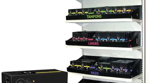 U by Kotex Packaging and Floorstand