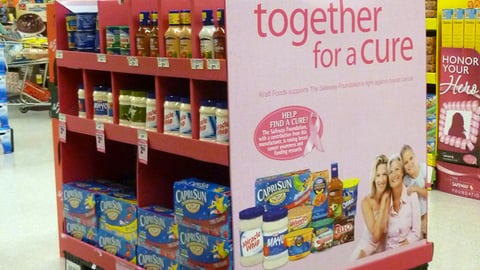 Kraft Safeway 'Together for a Cure' Pallet Display