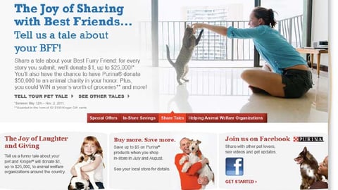 Purina Kroger "Pet Lover's Heart" Campaign