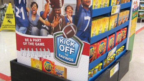 Nabisco Kroger 'Kickoff to Savings' Pallet Display
