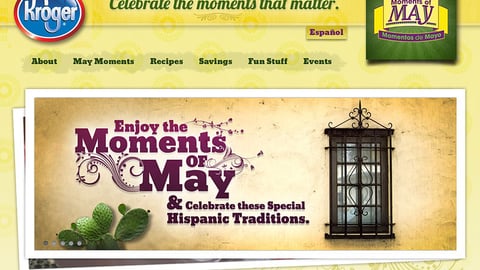 Kroger 'Moments of May' Home Page