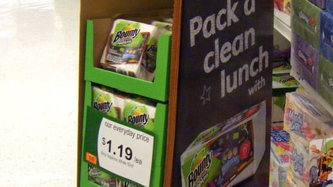 Bounty Back-to-School Shipper