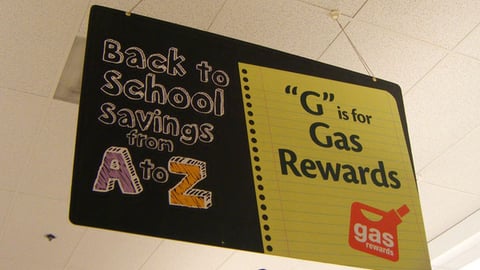 Giant-Carlisle Seasonal 'Gas Rewards' Sign