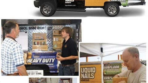 Liquid Nails 'Tips on Tour' Campaign