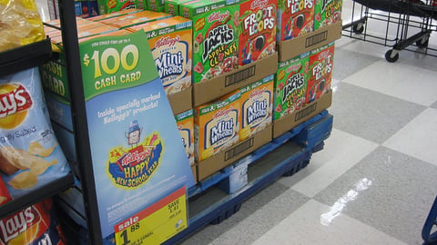Kellogg 'Happy New School Year' Pallet Display