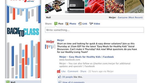 Meijer Back-to-School Facebook Page