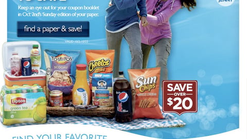 PepsiCo 'Moments to Save' Email