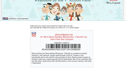 Rite Aid '25 Deals' Dove Coupon