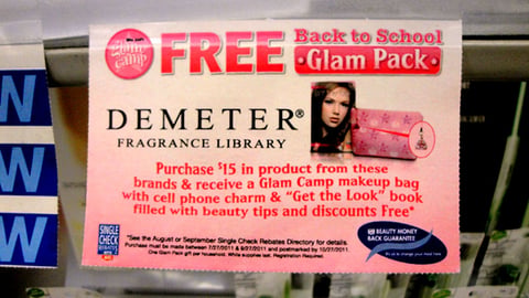 Rite Aid 'Glam Camp' Shelf Talker