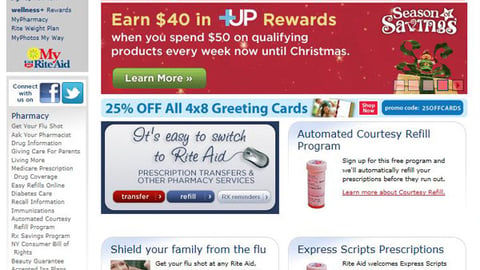 Rite Aid 'Season of Savings' Leaderboard Ad