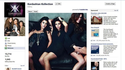 Sears Kardashian Kollection Facebook Page