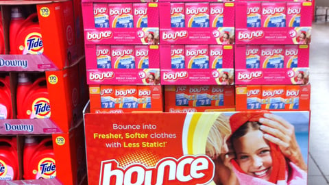 Bounce 'Pink' Pallet Display