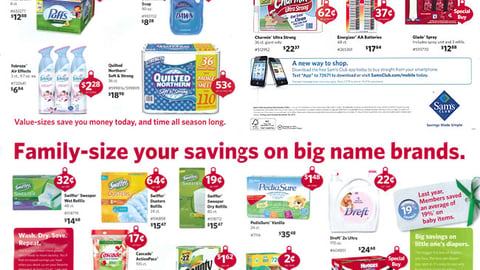 Sam's Club P&G 'Get Ready' Holiday Insert