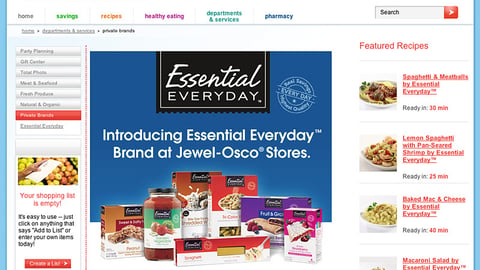 Jewel-Osco Essential Everyday Microsite