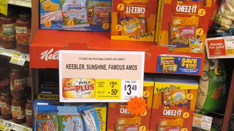 Kellogg 'Pack a Great Snack' Shipper
