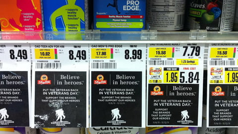 ShopRite 'Believe in Heroes' Price Labels