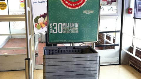 Jewel-Osco 'Wish Big, Win Big' Stanchion Sign