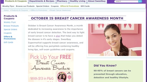 Sweetbay 'Awareness Brochure' Webpage
