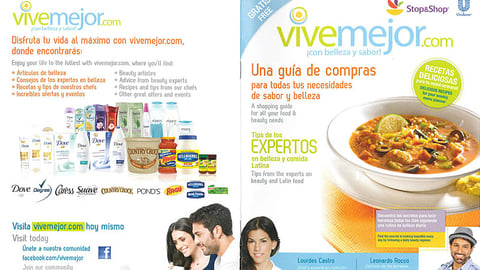 Unilever Stop & Shop 'Vive Mejor' Booklet Cover