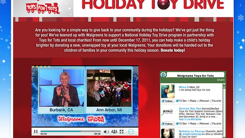 'Ellen' Walgreens Toy Drive Microsite