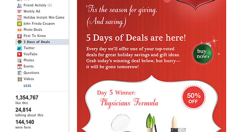 Walgreens '5 Days of Deals' Facebook Promo